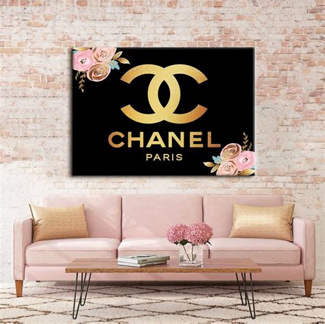 chanel canvas wall decor|printable chanel wall art.